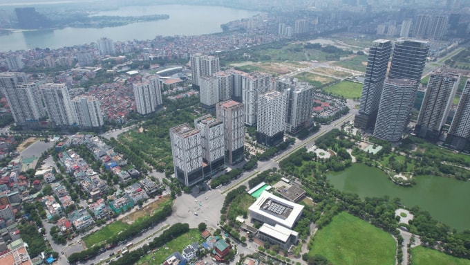 Một số tòa chung cư tại trung tâm Hà Nội. Ảnh: Duy Hưng