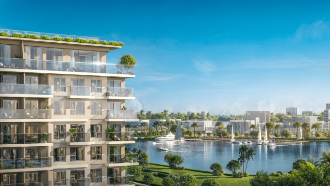 Căn hộ có ban công hướng ra cảnh quan xanh. Ảnh: Nam Long