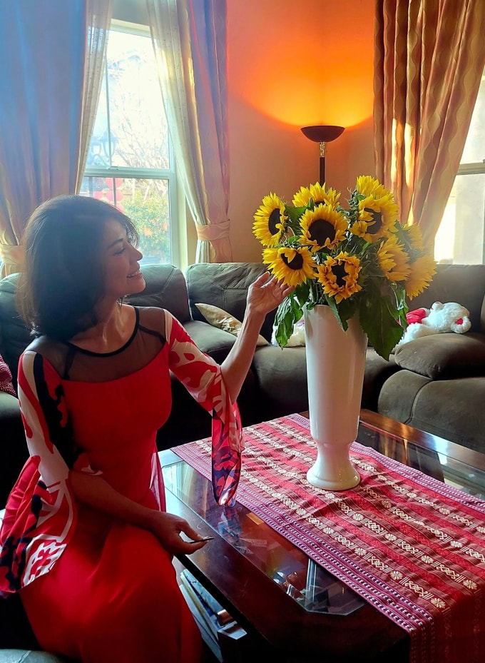 Hồ Lệ Thu sống một mình trong biệt thự tại Mỹ. Ảnh: Nhân vật cung cấp