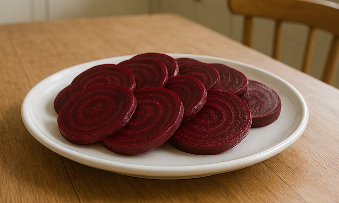 Củ dền có nhiều lợi ích với sức khỏe. Ảnh: AI
