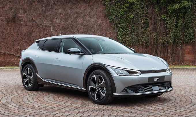 Xe điện Kia EV6 ở Thụy Điển. Ảnh: Wayke