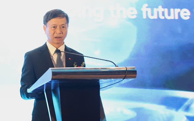 Thứ trưởng Hoàng Minh phát biểu khai mạc sự kiện. Ảnh: TTTT