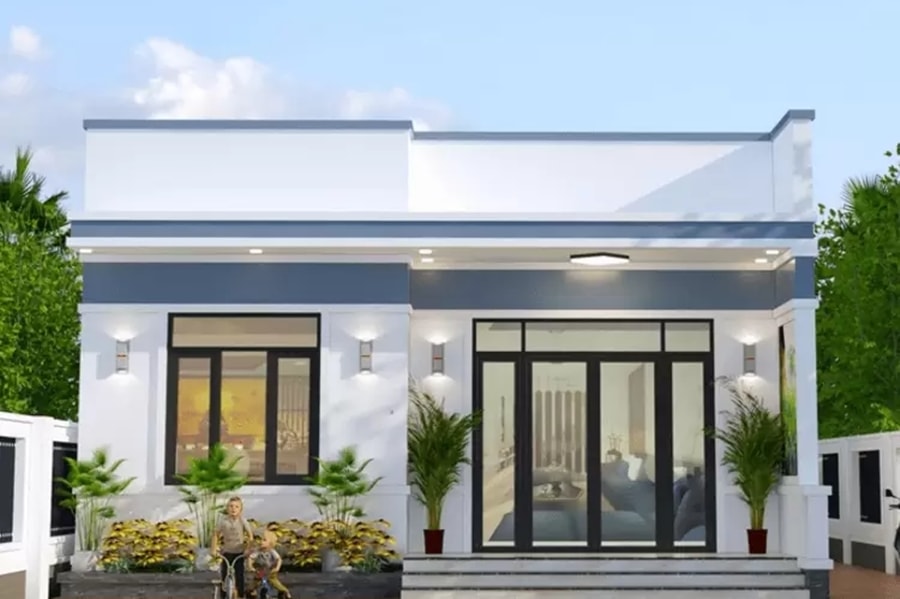 Nhà mái bằng dễ hấp thụ nhiệt. (Ảnh: Vĩnh Tường)