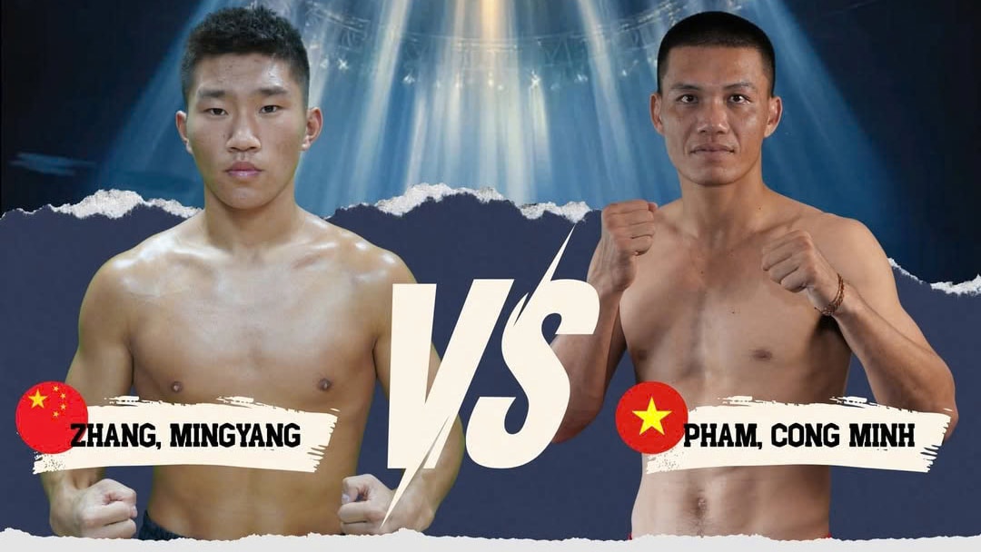 Phạm Công Minh đối đầu Zhang Mingyang ở sự kiện World MMA Competition APEC 2025