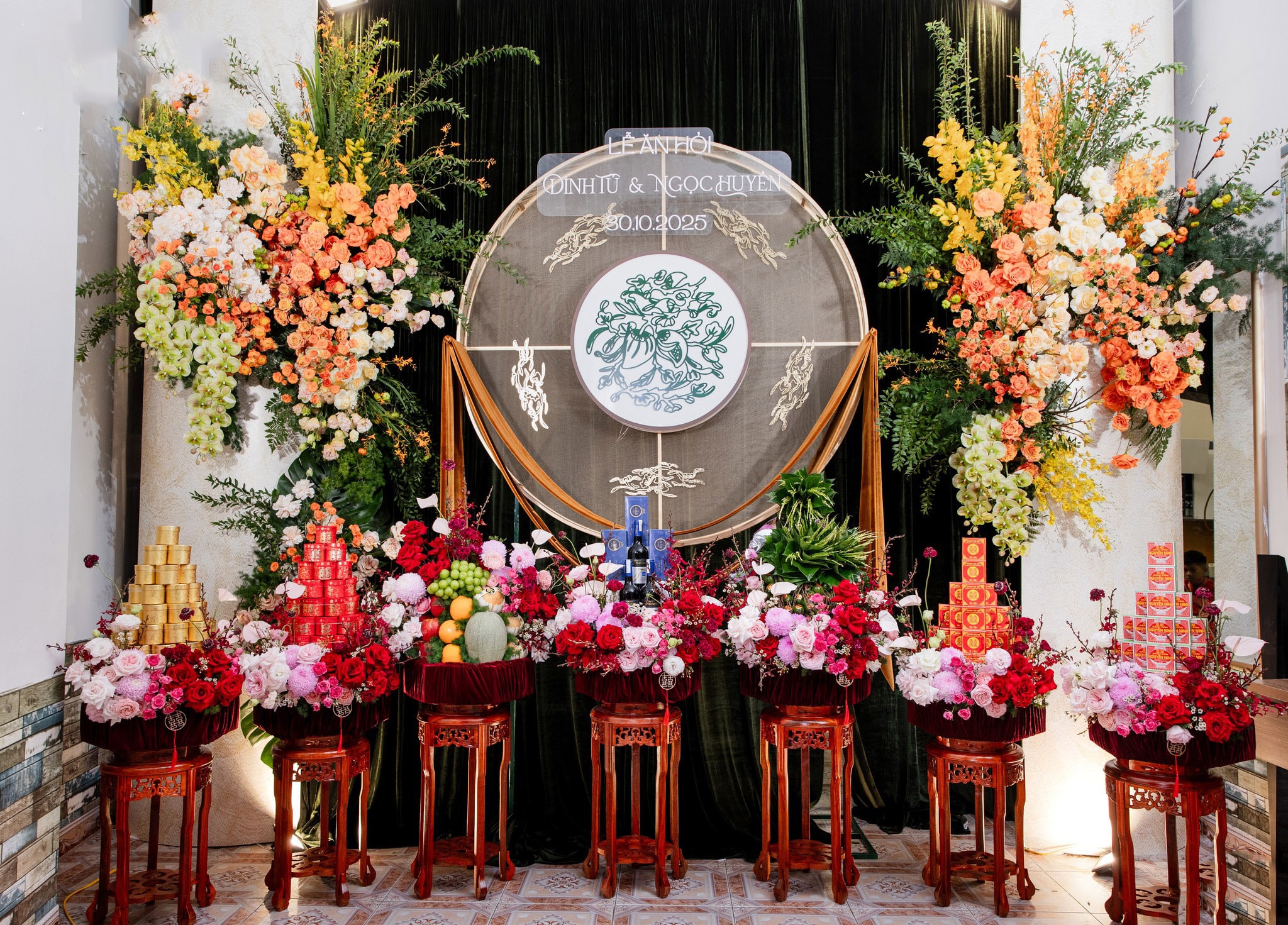 Không gian đám hỏi của cặp đôi.