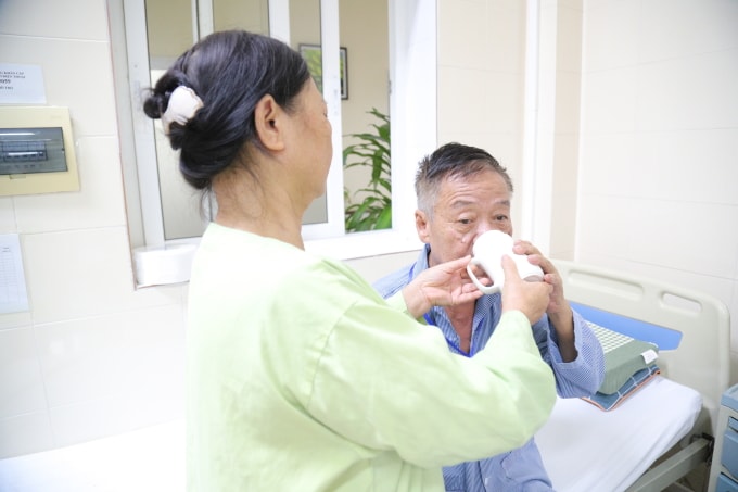 Bệnh nhân ung thư phổi được phát hiện ở giai đoạn sớm, giúp điều trị hiệu quả. Ảnh: Quỳnh Hoa