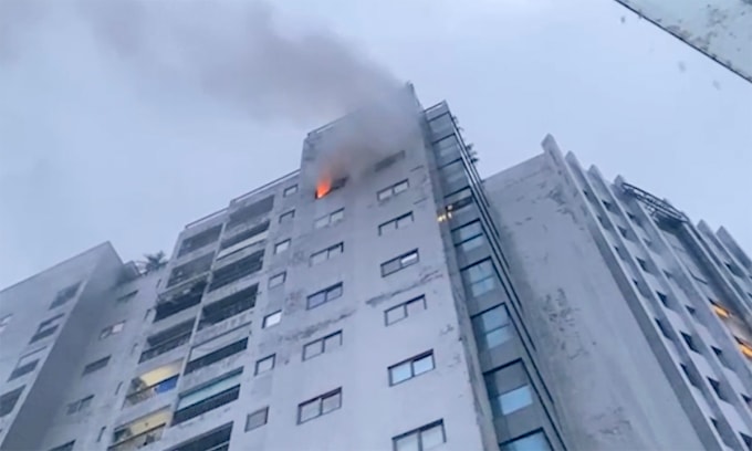 Vị trí xảy ra hỏa hoạn. Ảnh: Hùng Lê