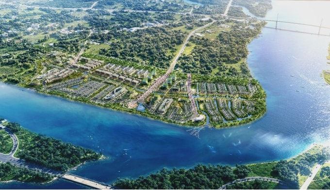 Phối cảnh khu đô thị du lịch Đại Phước (Đồng Nai) Văn Phú nghiên cứu phát triển. Ảnh: Văn Phú