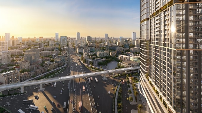 Sun Feliza Suites sở hữu vị trí đắc địa tại khu vực nội đô. Ảnh: Sun Property