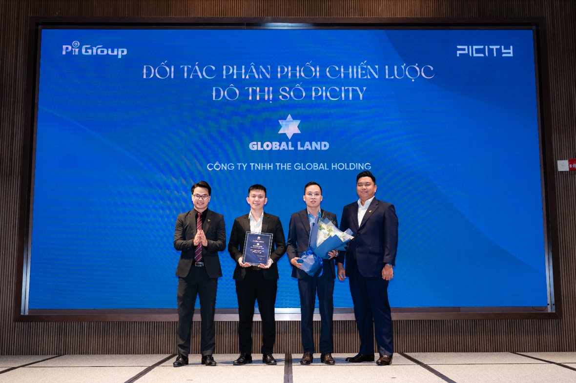 Đại diện Pi Group và Global Holding tại sự kiện ký kết hợp tác chiến lược.