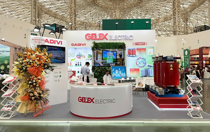 Gian hàng trưng bày Gelex Electric tại Hội chợ Mùa thu năm 2025. Ảnh: Gelex Electric