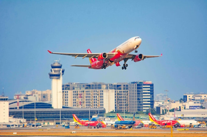 Tàu bay của Vietjet. Ảnh: Tài Nguyễn