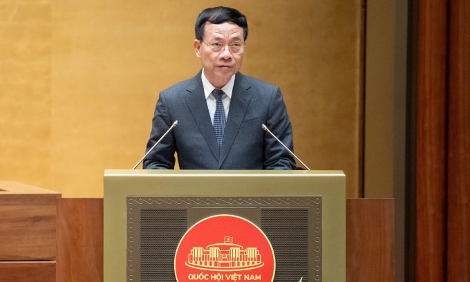 Bộ trưởng Khoa học và Công nghệ Nguyễn Mạnh Hùng. Ảnh: Cổng TTĐT Quốc hội