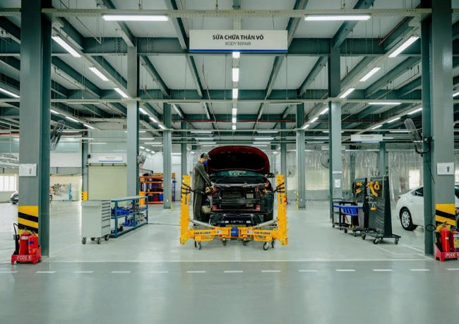 Hệ thống xưởng hiện đại với các khu chức năng riêng biệt. Ảnh: Thaco Auto