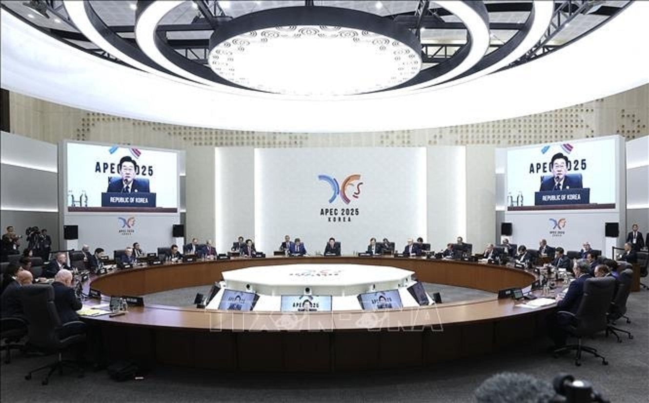 Tổng thống Hàn Quốc Lee Jae-myung phát biểu khai mạc. (Ảnh: Lâm Khánh/TTXVN)