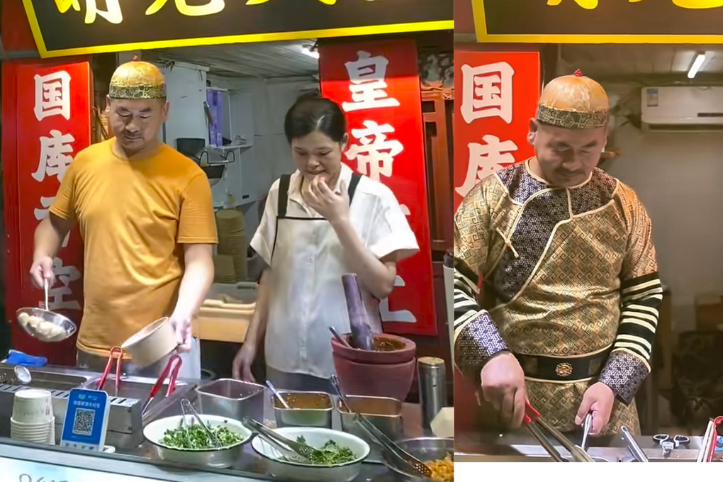 Trung Quốc: Chủ quán đổi đời nhờ hóa trang thành hoàng đế bán đậu phụ thối - 2