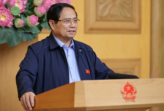 Thủ tướng Phạm Minh Chính phát biểu chiều 1/11. Ảnh: Nhật Bắc