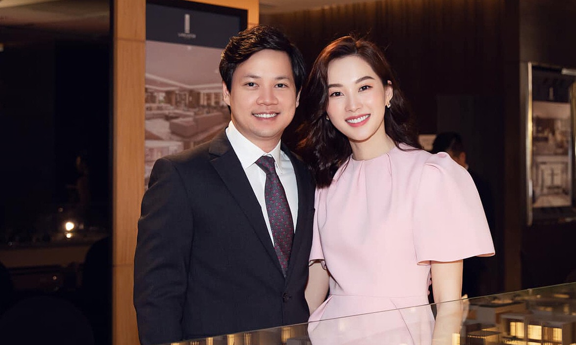 Hoa hậu Việt Nam Đặng Thu Thảo và doanh nhân Nguyễn Trung Tín.