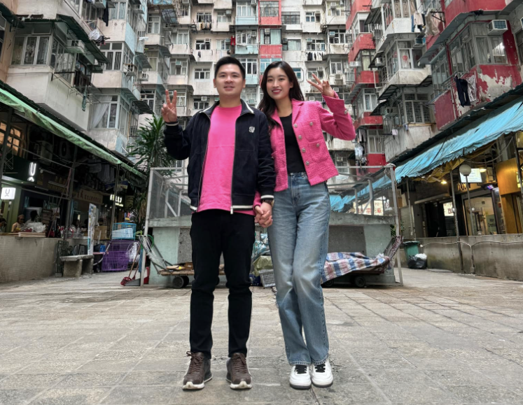 Hoa hậu Đỗ Mỹ Linh và doanh nhân Đỗ Vinh Quang.