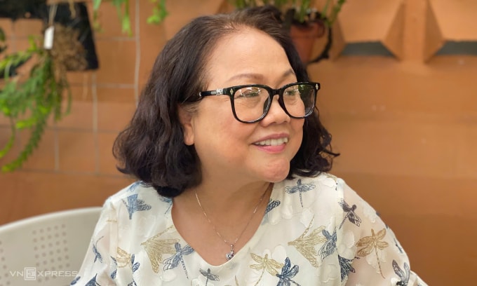 Nghệ sĩ Ái Như ở buổi gặp gỡ truyền thông hôm 29/10. Ảnh: Quế Chi