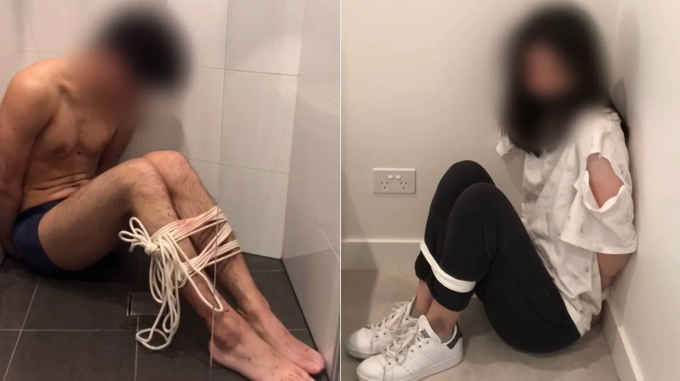 Sinh viên Trung Quốc tại Australia đã bị ép buộc dàn dựng vụ bắt cóc của chính mình. Những kẻ lừa đảo gửi hình ảnh về cho gia đình họ ở Trung Quốc, và họ thường trả hàng triệu USD tiền chuộc để được giải thoát. Ảnh: New South Wales Police