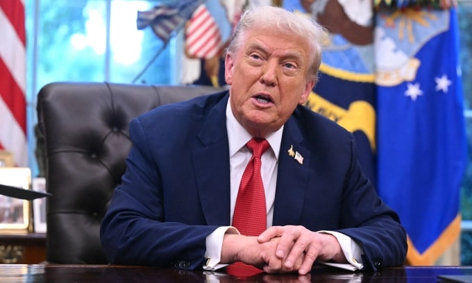 Tổng thống Mỹ Donald Trump phát biểu tại Nhà Trắng hôm 25/9. Ảnh: AFP