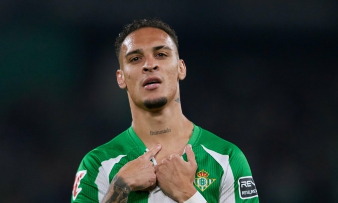 Antony mừng bàn thắng cho Betis trong trận gặp Mallorca trên sân Cartuja, thành phố Seville, xứ Andalucia, Tây Ban Nha tối 2/11/2025. Ảnh: Real Betis