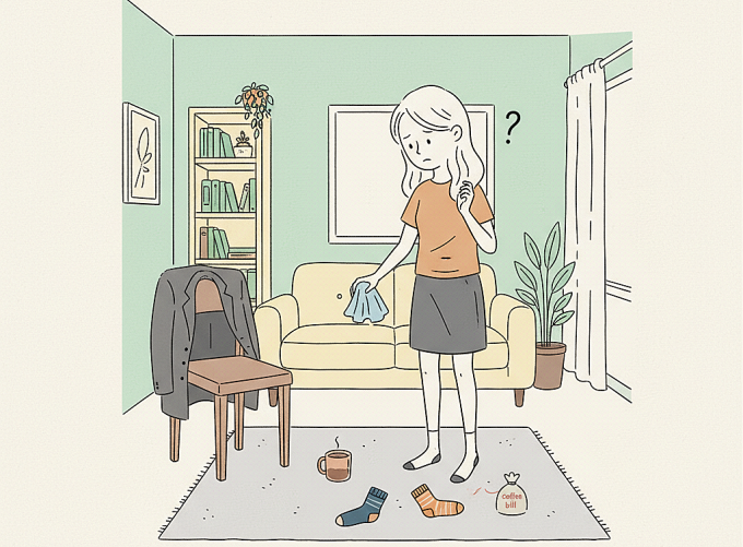 Bạn trai bừa bộn ngay cả khi qua phòng tôi