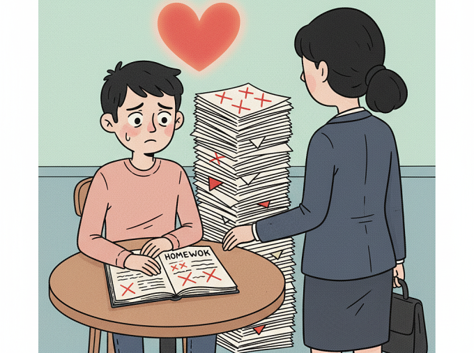 Vờ đi học để cưa cô giáo nhưng có vẻ tôi đang đi sai hướng