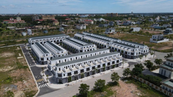 Hiện trạng khu nhà xã hội của Vincom Retail tại Quảng Trị. Ảnh: Sở Xây dựng Quảng Trị