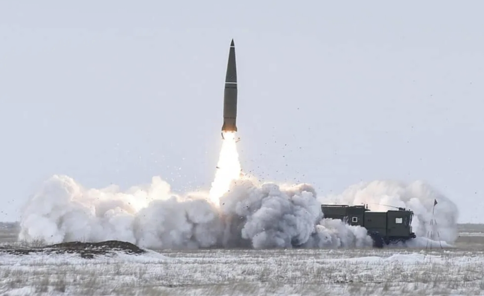 Cuộc thử nghiệm phóng tên lửa Iskander-M. Ảnh: Bộ Quốc phòng Nga