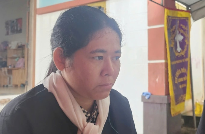 Chị Cao Ngọc Thị Thơm. Ảnh: Quảng Phương