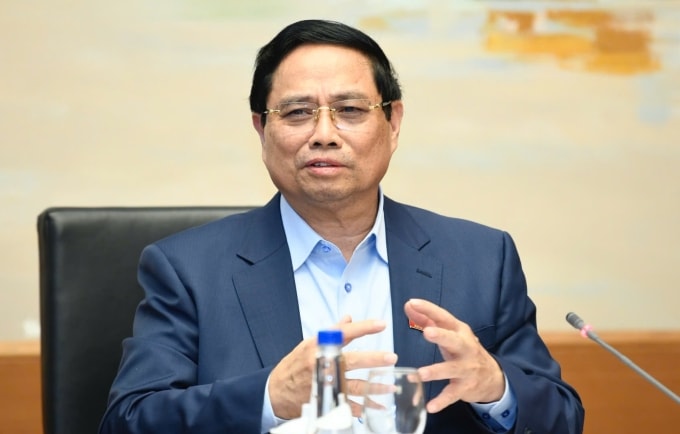 Thủ tướng Phạm Minh Chính phát biểu tại thảo luận tổ chiều 4/11. Ảnh: Hoàng Phong