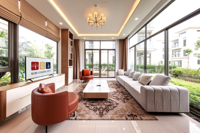 Bên trong một biệt thự tại Ruby Coastal City. Ảnh: CĐT