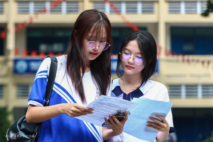 Thí sinh TP HCM thi tốt nghiệp THPT 2025. Ảnh: Quỳnh Trần