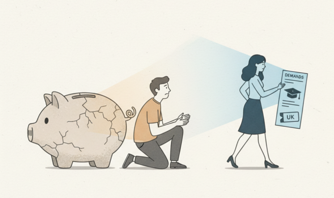 Mới cưới một năm, vợ đòi tôi chi tiền đi du học hoặc ly dị