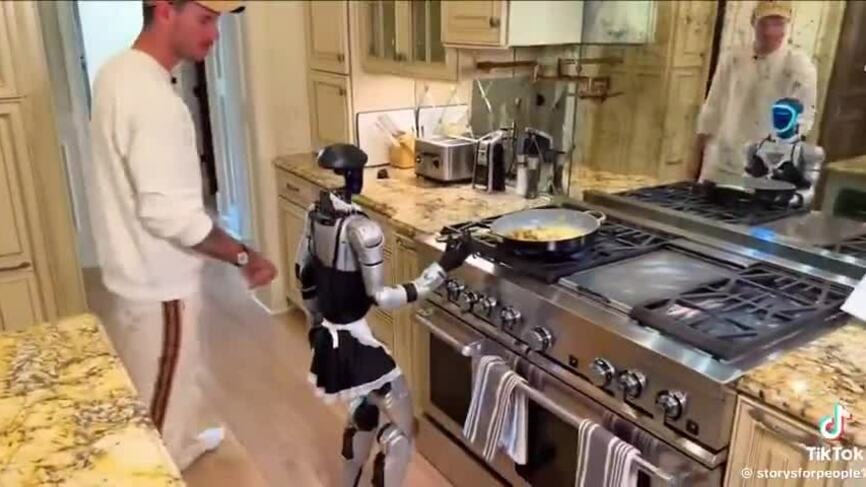 Robot hình người Trung Quốc 'gây họa' trong bếp