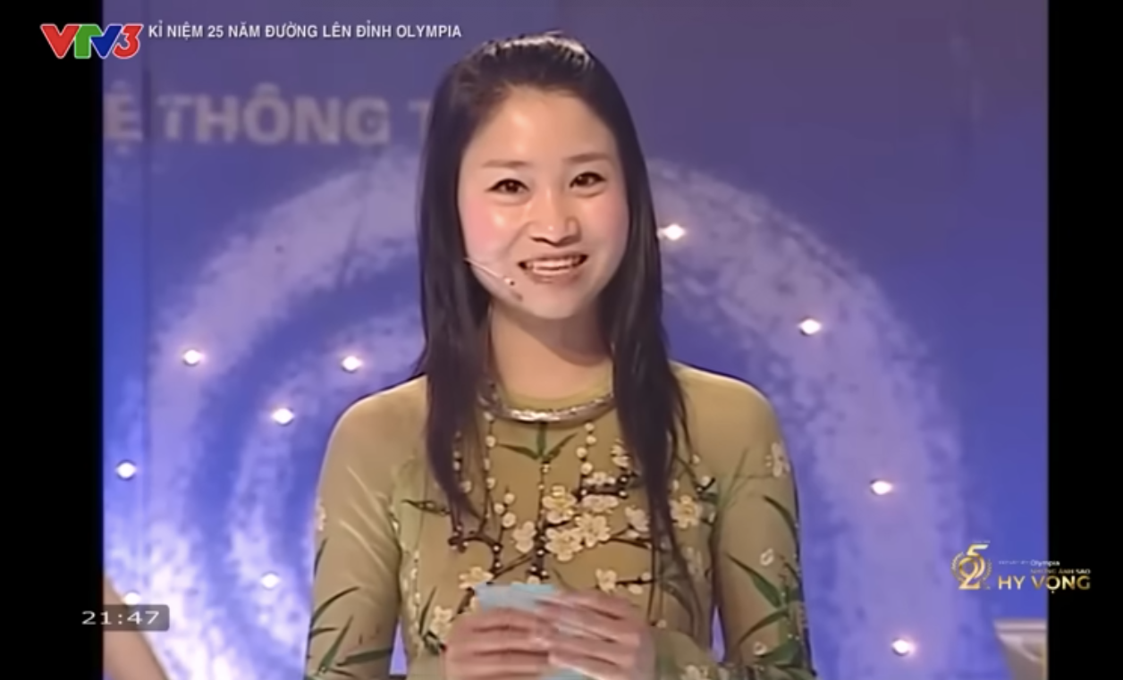 MC Kiều Anh dẫn dắt chương trình Đường lên đỉnh Olympia từ quý II năm thứ 6 tới quý I năm 8.