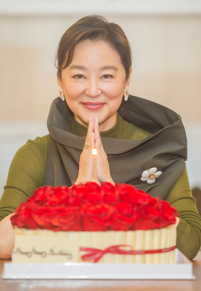 Lâm Thanh Hà đón sinh nhật. Ảnh: Weibo