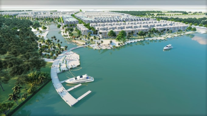 Phối cảnh bến du thuyền theo tiêu chuẩn quốc tế. Ảnh: T&T Group