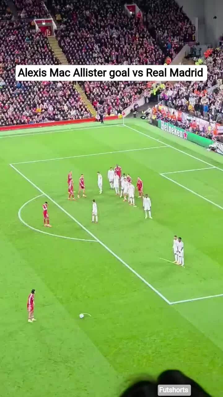 Bàn thắng của Mac Allister vào lưới Real