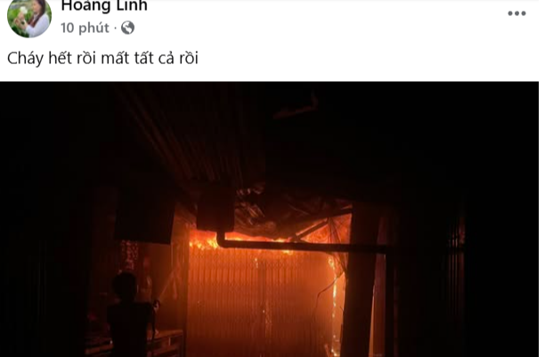 Chợ Bình Dương ở Gia Lai bất ngờ cháy lớn - Ảnh 1.