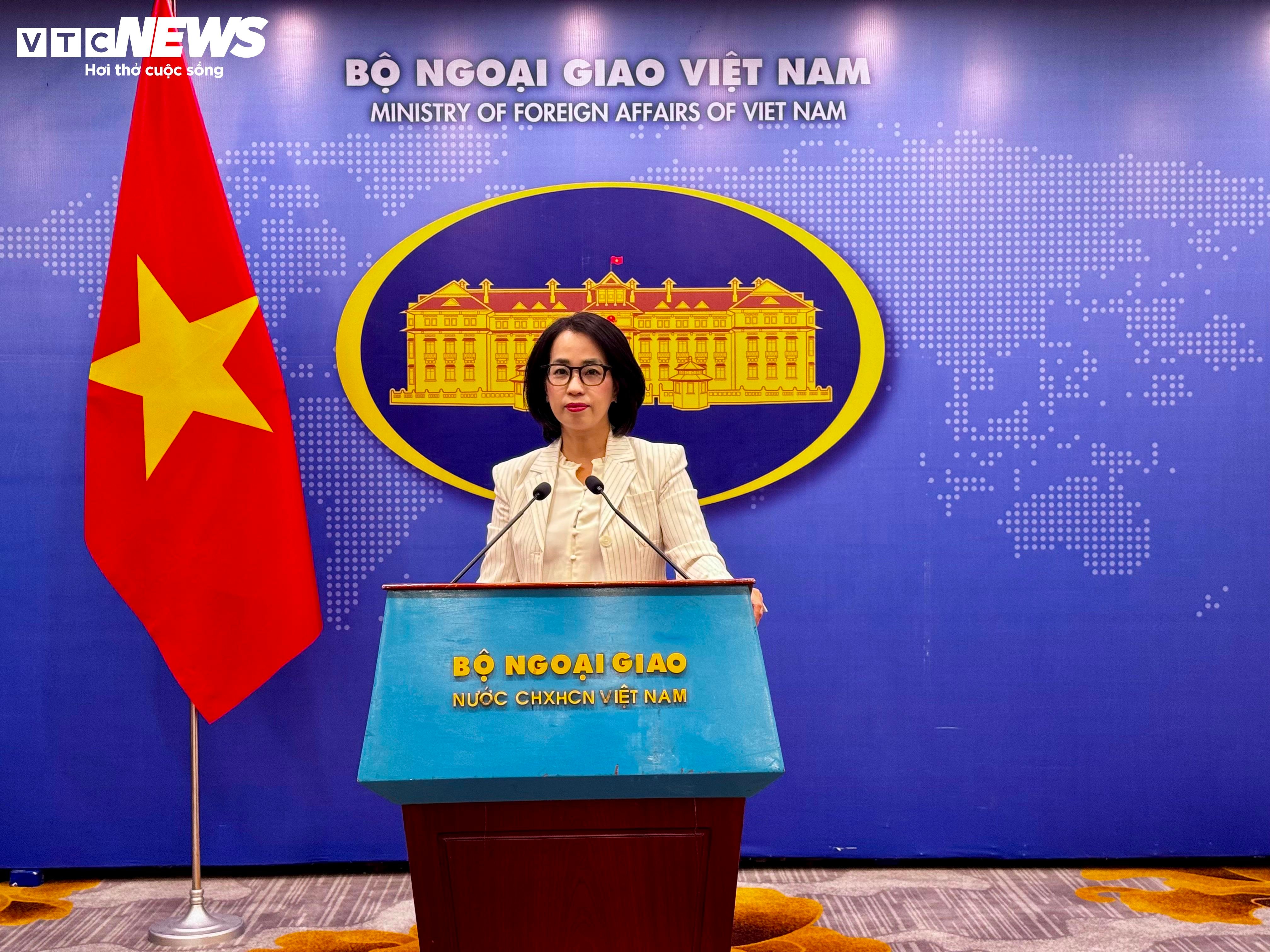 Người phát ngôn Bộ Ngoại giao Phạm Thu Hằng (Ảnh: Diễm Châu)