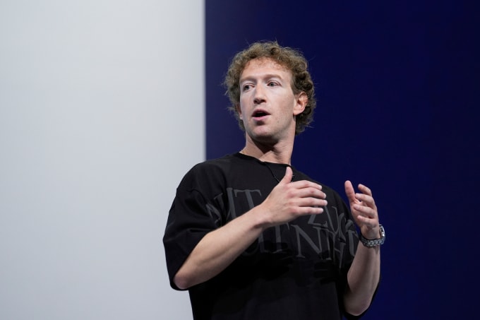 Mark Zuckerberg, CEO Meta, tại sự kiện ở Menlo Park, California, tháng 9/2024. Ảnh: AP