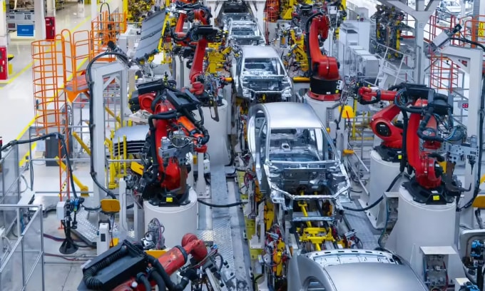 Một dây chuyền sản xuất trong nhà máy của Suzuki ở Ấn Độ. Ảnh: Suzuki