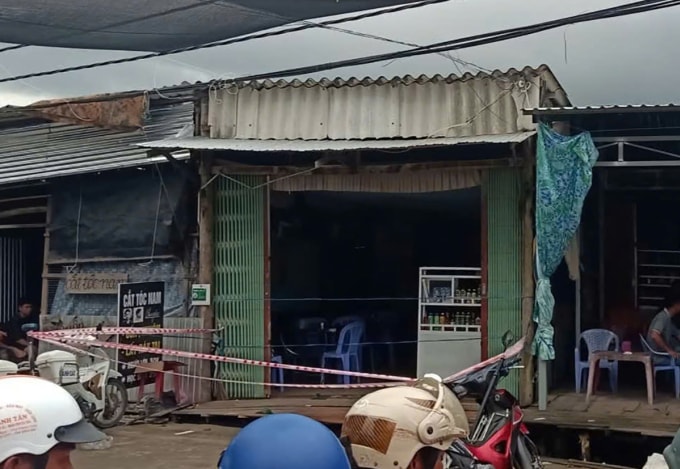 Hiện trường phát hiện thi thể hai mẹ con. Ảnh: Anh Minh