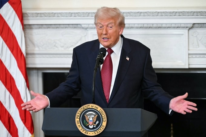 Tổng thống Mỹ Donald Trump tại Nhà Trắng ngày 5/11. Ảnh: AFP