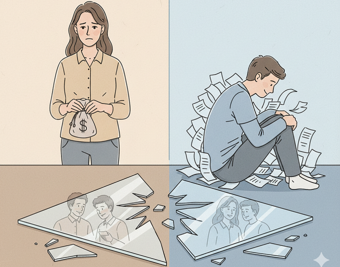 Chồng từng hứa lo cho em cả đời, giờ lại bảo ai lo được mãi cho ai