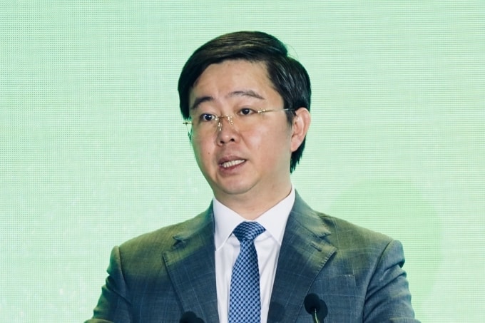 Thứ trưởng Khoa học và Công nghệ Bùi Hoàng Phương phát biểu tại SemiExpo 2025, ngày 7/11/2025. Ảnh: Lưu Quý