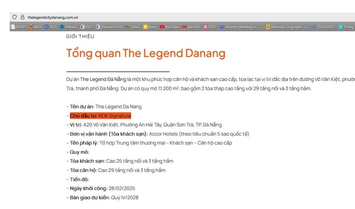 Mập mờ thông tin tại dự án The Legend City Danang: Sự thật và những điều cần biết - Ảnh 1. Mập mờ thông tin tại dự án The Legend City Danang: Sự thật và những điều cần biết - Ảnh 1.